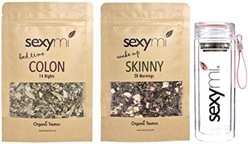 Sexymi Skinny & Colon Tea with Tea Leaf Infuser (Black)