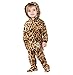 Footed Pajamas - Family Matching Cheetah Print Hoodie One Piece for Boys, Girls, Men, Women and Pets - Kids - Small (Fits 4'2-4'5