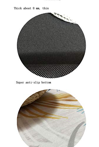 ZCXBB Modern Household Non-Slip Carpet Planet Round Rug Computer Chair Cushion Office Chair Mat Door Mat Carpet (Color : Gray, Size : XXL) - Thumbnail 3