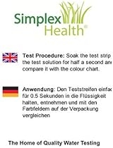 Simplex Health pH Test Strips 0-14 Wide Range Dual Pad Water Testing 100 Strips view 4