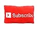 SAMGOO Chat Bubble Button Plush Throw Cushion Stuffed Plush Doll Toy Pillow- 35 X 33 X 5 Cm (Subscribe)