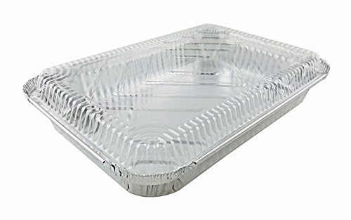 Handi-Foil 4 lb. Oblong Aluminum EntrÃ©e Dinner Food Storage Pan w/Dome Lid (pack of 250)
