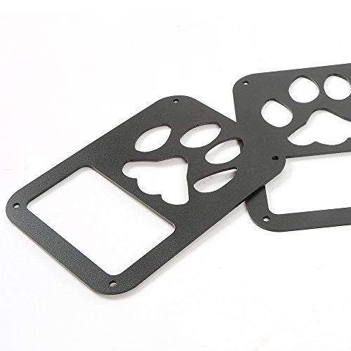 image for JeCar Matte Black Rear Lamp Tail lamp Tail light Cover with Third Brak