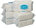 Amazon Elements Baby Wipes, Unscented, Flip-Top Packs, 480 Count