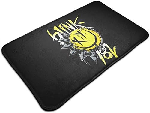 LPSKF Blink 182 Logo Door Mat, Non Slip Front Entrance Mat Carpet Hall Rugs for Kitchen Bathroom