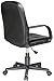 Comfort Products Mid-Back Leather Office Chair, Black