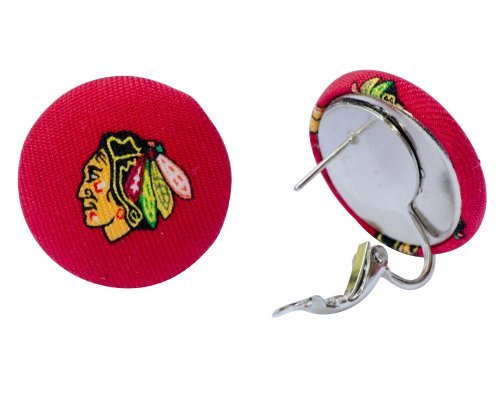 Chicago Blackhawks Pierced or Clip-on Earrings