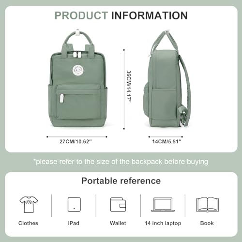 WEPOET Small Backpack For Middle School,Lightweight Casual Daypack