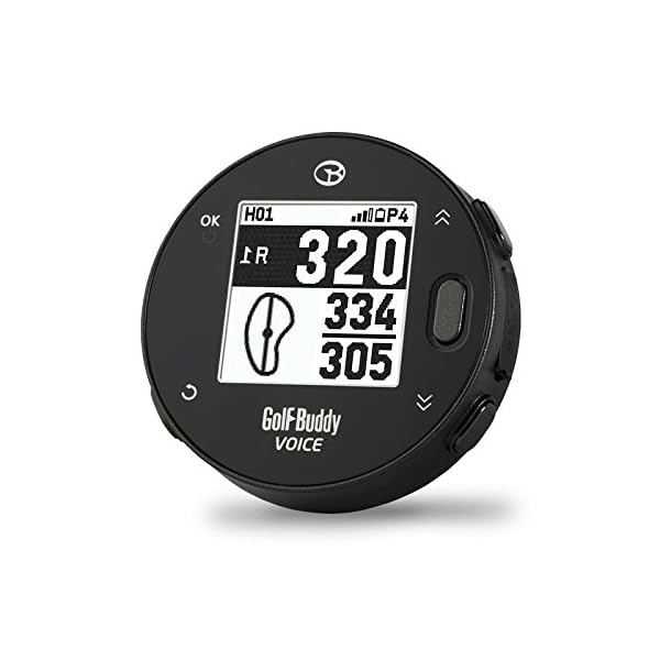 GolfBuddy Voicex Easy-to-Use Smart Talking Golf GPS, Black, Small - Image 6