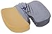 ErgoAlign Ergonomic Memory Foam Orthopedic Coccyx Relief Seat Cushion (100% Best for Wheelchair, Office Chair Pad, Travel Seat Pillow or Home Sciatica (Gray/Grey)