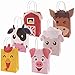 Faisichocalato Farm Animal Party Favor Bags Barnyard Birthday Gift Treat Goody Bags Kraft Paper Centerpiece Decorations for Kids Baby Shower Supplies Pack of 12 primary