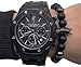 KOKOSHELL Batman and Robin Natural Stone Elastic Beaded Bracelet for men women kids (Superhero Charm DC Comics Dark Knight Prince) Black Beads Lava Rock Bracelets