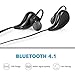 Bestfy Wireless Sports Bluetooth Headphones V4.1 Stereo In-ear Noise Cancelling Sweatproof Headset with Microphone for iPhone iPad iPod Samsung and Android Devices (Black)