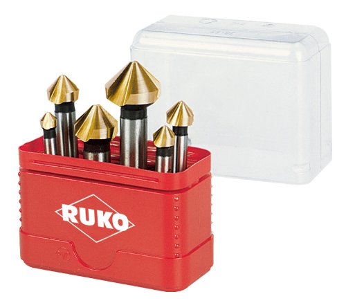 Ruko A102156T Countersink and De-Burring Countersink Set Titanium
