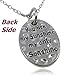Glamour Girl Gifts Silver Tone You Are My Sunshine My Only Sunshine Oval Charm Necklace - BOTH SIDES INSCRIBED
