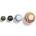 Yellow Mountain Imports Collector's Series Assorted Marbles Set in Tin Box, Lava Rocks