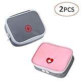 iMapo Portable Mini First Aid Kit, Empty Travel Medicine Bag, Small Medical Organizer Storage Pouch, Pill Drug Package Container for Outdoor Activities Sports Camping Hiking Emergency (Bag Only)