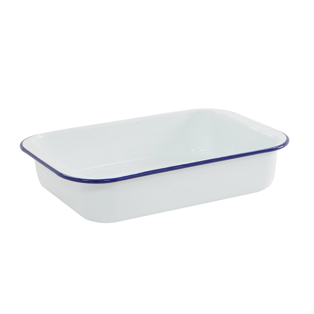 ProCook Traditional Enamel Bakeware Roasting Tin 37cm Amazon.co.uk