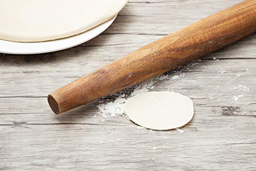 Ironwood Gourmet 28981 Acacia Wood French Rolling Pin, 20-inches, Brown - Thumbnail 2