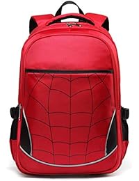 Kids Backpack for Boys Elementary School Bags Durable Kindergarten Bookbags (Red)