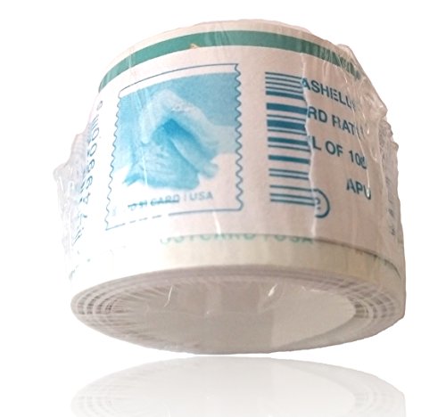 Seashells Postcard Stamp USPS Forever Stamps, Roll of 100 - US Postage Card Stamps