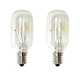 Eiko 43028 - 25T8C-120V Candelabra Screw (E12) Clear Incandescent Lamp Bulb - Pack of 2
