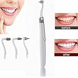 Multifunctional Teeth Cleaner,Angelwill Tooth Polisher Sonic Gum Simulator Massager Teeth Burnisher Stain Eraser Tooth Plaque Removal Oral Hygiene Dental Cleaning Kit with LED Light