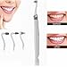 Multifunctional Teeth Cleaner,Angelwill Tooth Polisher Sonic Gum Simulator Massager Teeth Burnisher Stain Eraser Tooth Plaque Removal Oral Hygiene Dental Cleaning Kit with LED Light