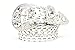 DF Bold Western Rhinestone Jewel Studded Cowgirl Belt Silver