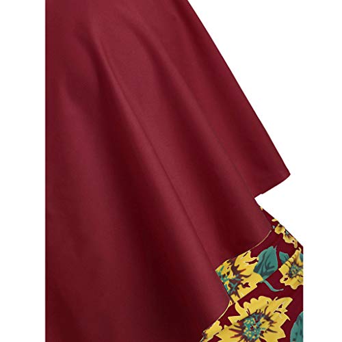 image for Cenglings Blouse Cenglings Women Sunflower Print Two Pieces Bathing Su