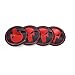 4pcs 56.5mm Skull Logo Car Hubcaps Wheel Sticker Covers Rims Emblem Center Cap Car Styling For Audi