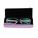 EZESO Aluminum Eyeglasses Case Matte Hard Shell Frosted Spectacles Box (Purple)