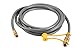 KIBOW 12Ft 3/8 Inch ID Low Pressure Natural Gas and Propane Gas Hose Assembly-CSA Certified