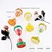 Glarks 4 Colors Fruit Style Hourglass Sand Timer Clock 5mins / 10mins / 15mins / 30mins Sandglass Timer for Kids, Classroom, Kitchen, Games, Brushing Timer, Home Office Decoration Timers