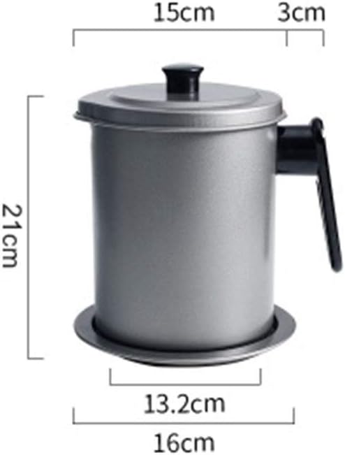 AGNN Deep Frying Pot Fryer Pan Temperature Control Fried Chicken Pot Cooking Tools Kitchen Utensil (Color : Oil Container L)