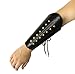 Armor Venue Faux Leather Arm Guards - Medieval Bracers - Black - One Size
