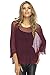 Blouson Top Lite Sleeves Maroon