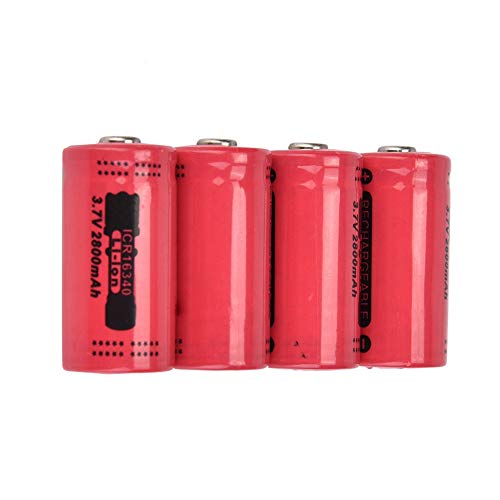 Oplaadbare batterij - Lithiums Li-ion 16340 Batterijvervangende batterijen zonder verwarming 2800 mAh 4 STUKS - Image 4