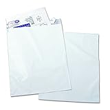 Quality Park Poly Mailer, Redi-Strip, White, 14 x 19, 100 per Box, (45235)