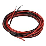 BNTECHGO 18 Gauge Silicone Wire Ultra Flexible 20 feet high Temp 200 deg C 600V 18 AWG Silicone Wire 150 Strands of Tinned Copper Wire Stranded Wire Model Battery Cable Black and Red Each Color 10 ft