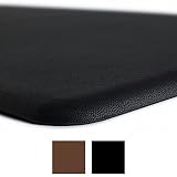The Original 1/2" GORILLA GRIP Anti-Fatigue Comfort Mat, Ergonomically Engineered, Highest Quality Material, Non-Toxic, Waterproof, 32x20 inches (Black)