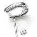 EVER FAITH 925 Sterling Silver Elegant Cubic Zirconia Lucky Horseshoe Stud Earrings for Women
