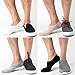 Pro Mountain No Show Socks Size M Assorted 4 Pack Women Cotton Cushion Footies Liner Sneakers Workout Loafer Footies Flats US Shoe 8-10