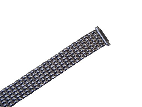 Timex Ultra-Flex Expansion Watchband Silver Tone fits 10mm to 14mm
