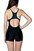 BeautyIns Womens One Piece Swimsuit Boyleg Swimwear Sports Boy short Swimming Costume Size 52, Size 18 US, Blue