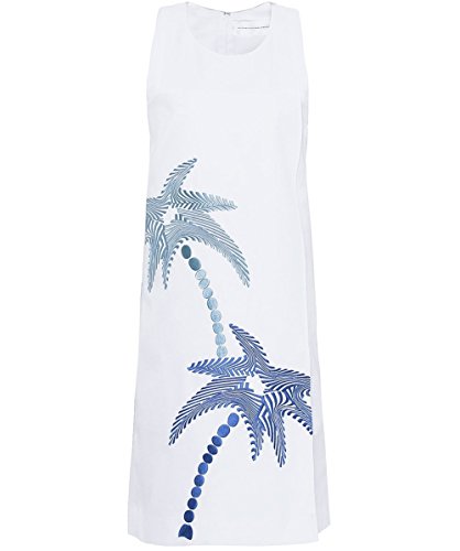 Victoria Victoria Beckham Women's Sleeveless Shift Dress White 4