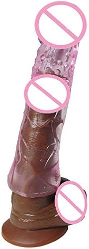 QEARLJAMIE Pen is Sleeve Soft Crystal Skin Pen is Extension Enlargement Reusable Co ck Sleeve Delay con do m Pen is Increase S -ex Toys for Adult