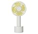 FREEWISE Personal Fan Battery Operated Small 4 Inch hand held Portable USB Rechargeable 3 to 10 Hours Play Time 3 speed (White)