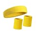 HOTER Thick Solid Color Sweatband Set (1 Headband + 2 Wristbands)
