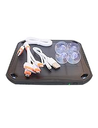 nucharger S5600 Cargador Solar 5600 mAh 2USB 2 A de entrada de salida 2.1 A Dustproof fire proof inastillable iluminación LED portátil Power Bank